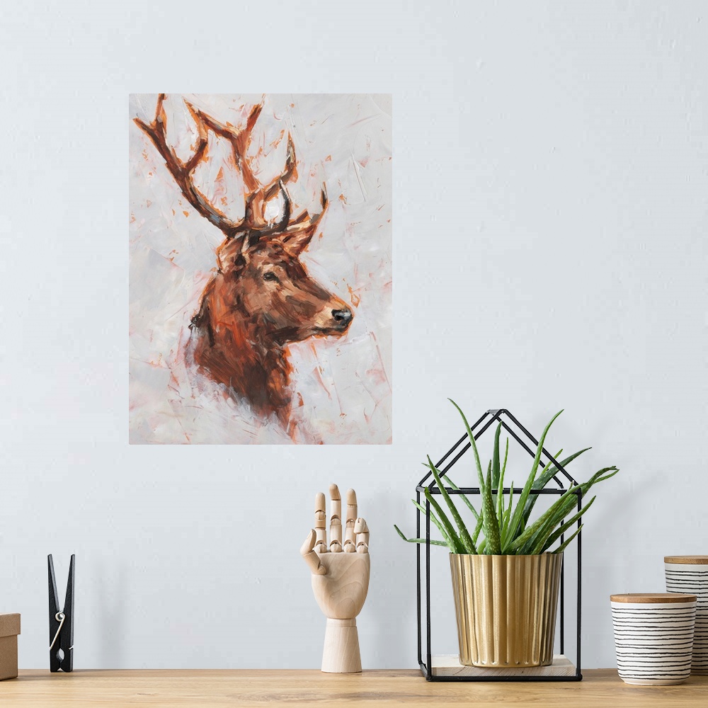 A bohemian room featuring Stag Study II