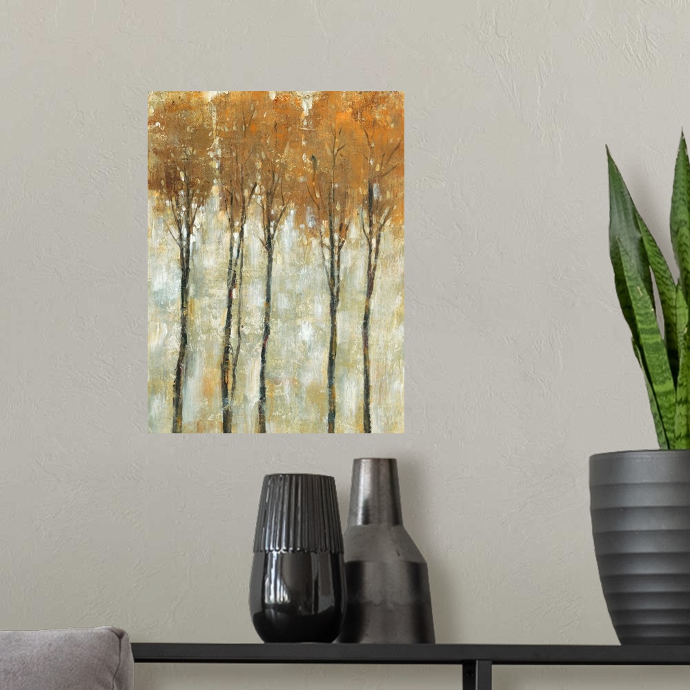 A modern room featuring Standing Tall in Autumn II