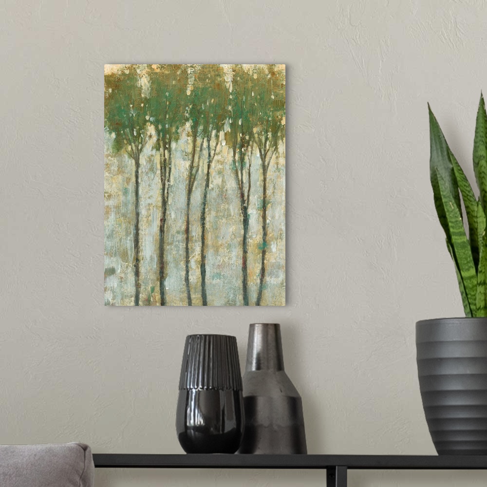 A modern room featuring Standing Tall in Spring I