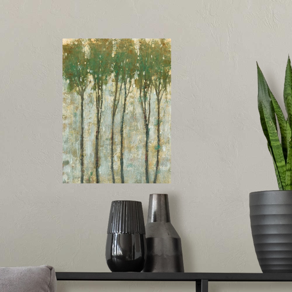 A modern room featuring Standing Tall in Spring I
