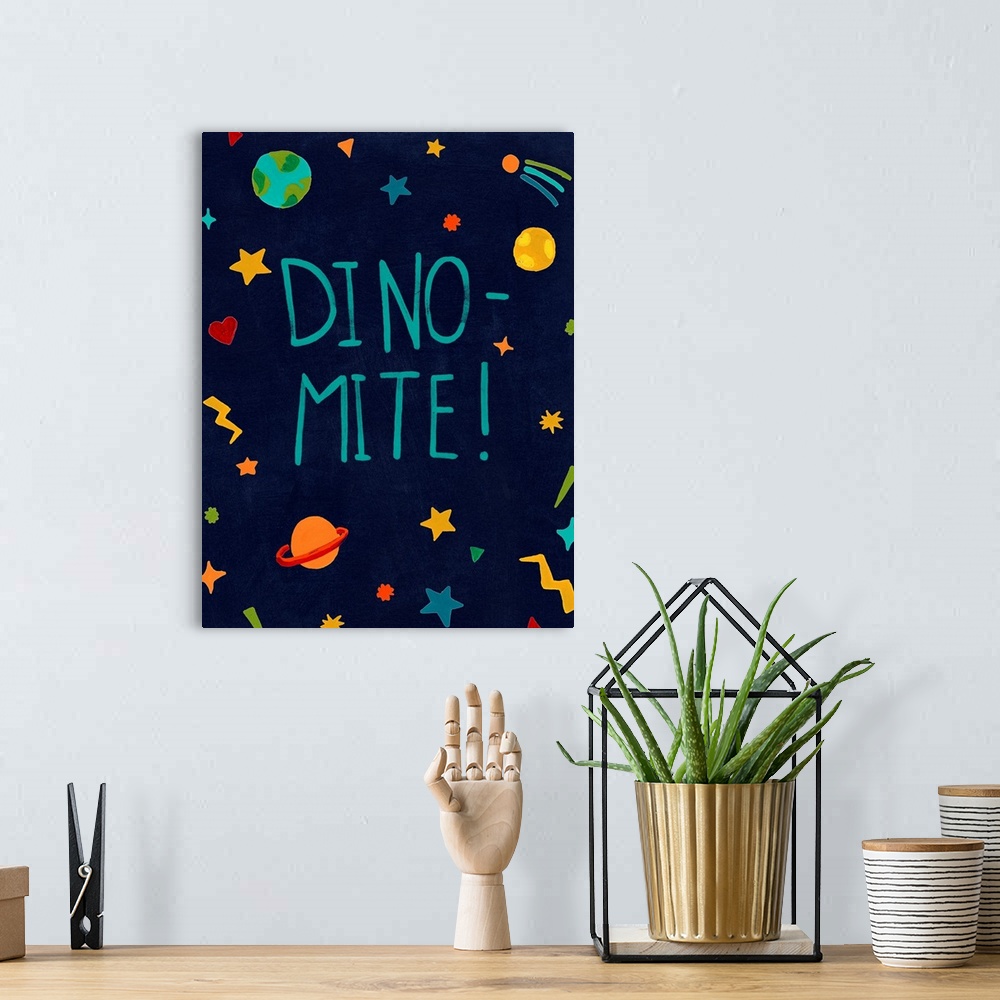 A bohemian room featuring Starry Dinos II