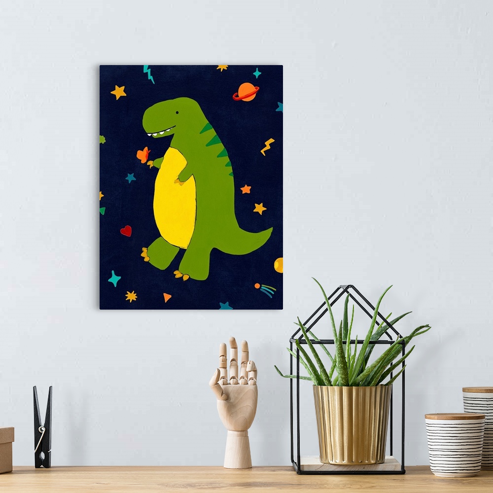 A bohemian room featuring Starry Dinos III