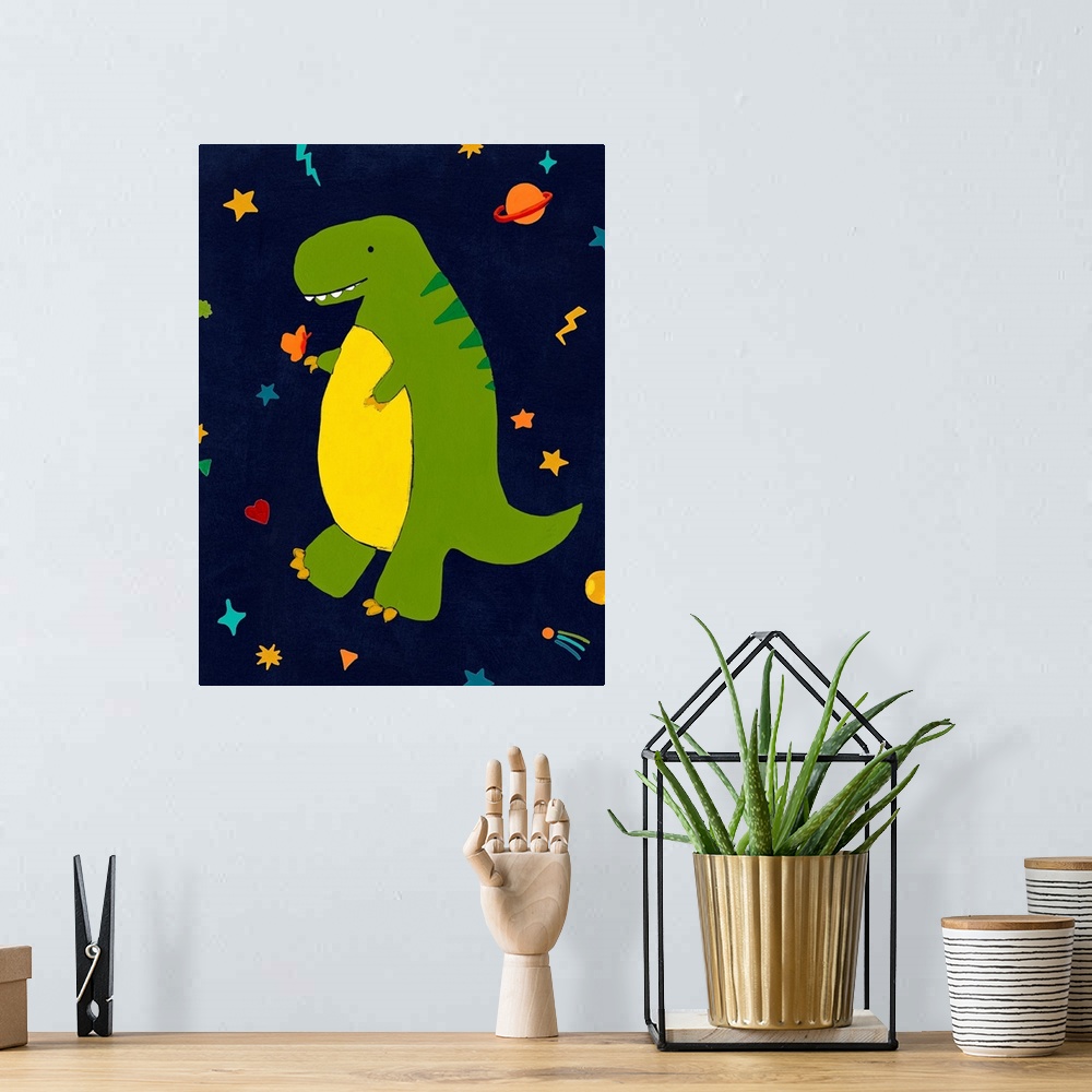 A bohemian room featuring Starry Dinos III