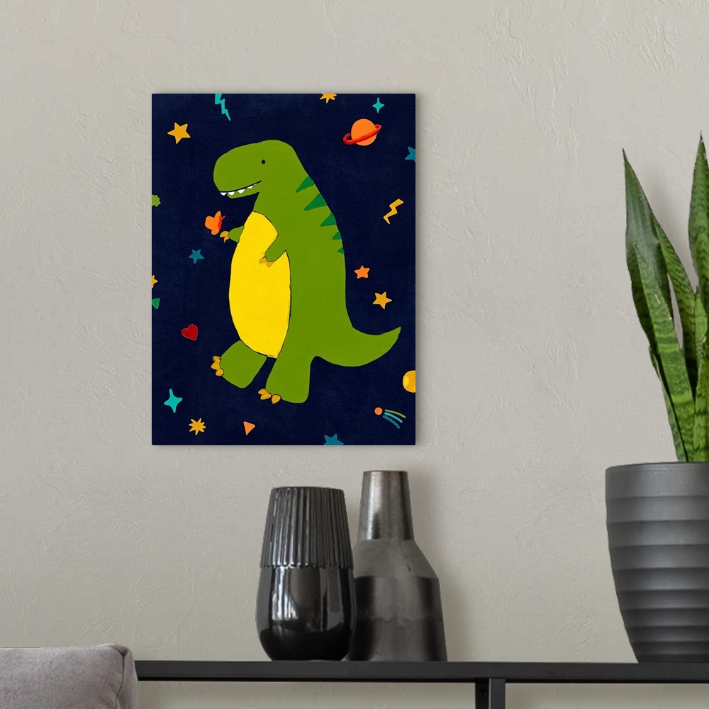 A modern room featuring Starry Dinos III