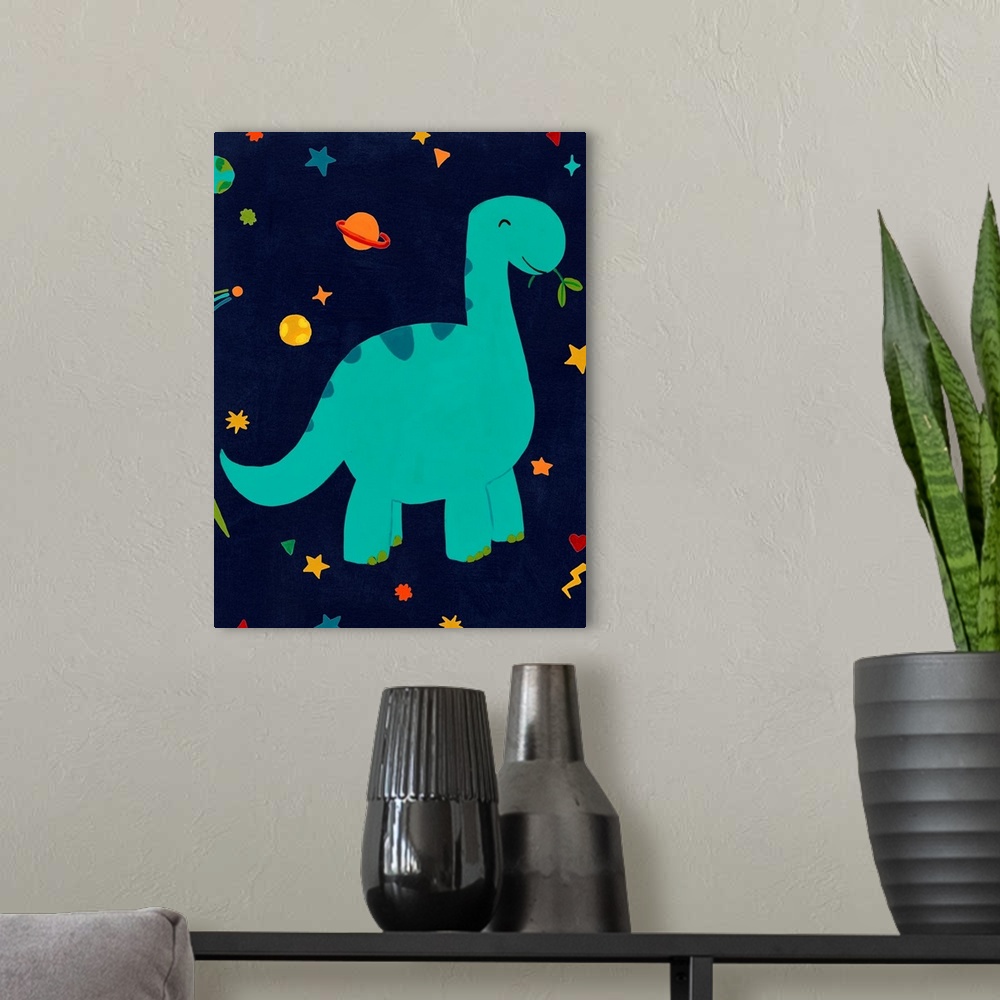 A modern room featuring Starry Dinos IV