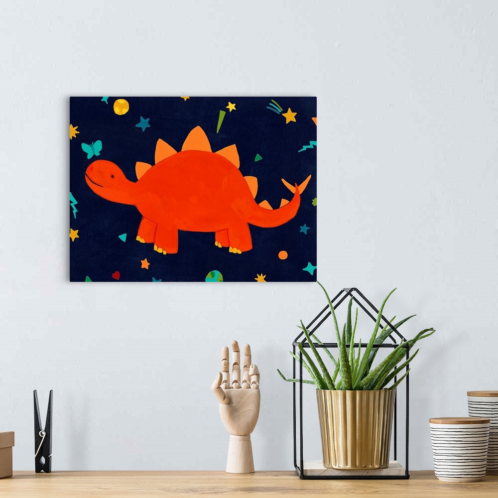 A bohemian room featuring Starry Dinos VI