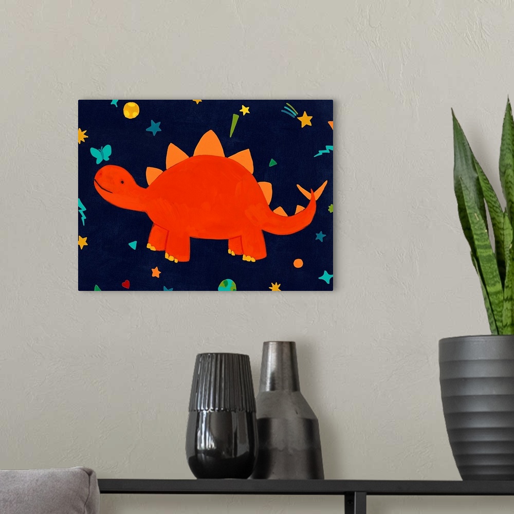 A modern room featuring Starry Dinos VI