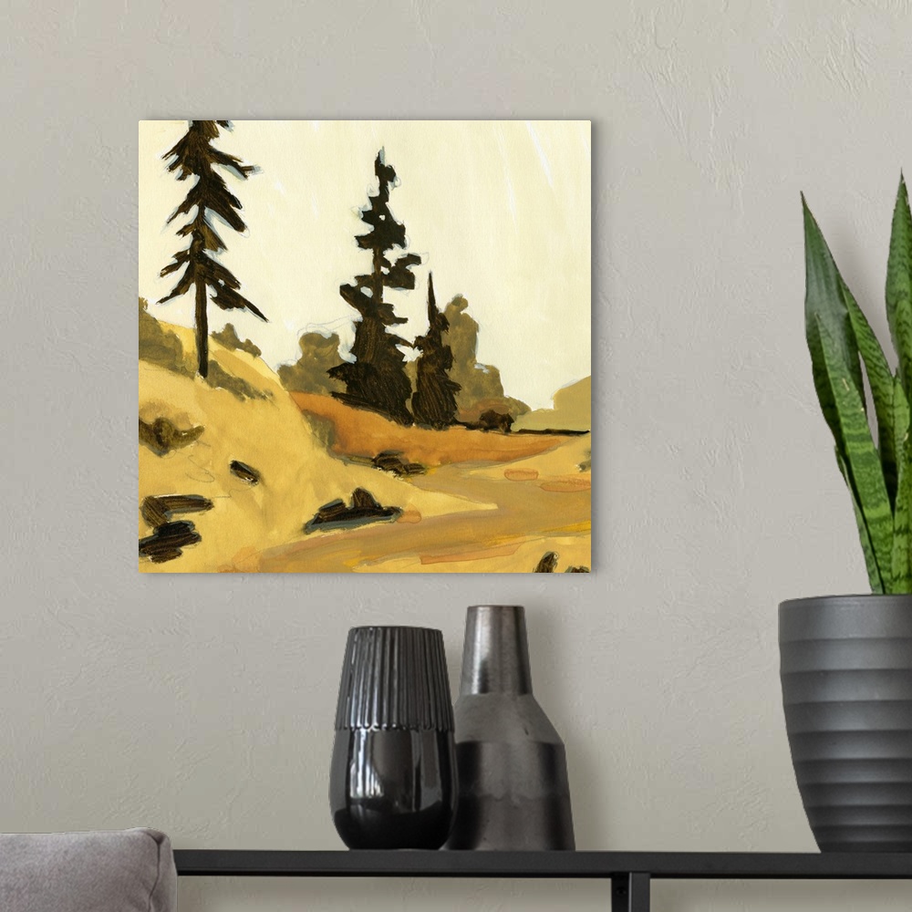 A modern room featuring State Park Pine Sketch II