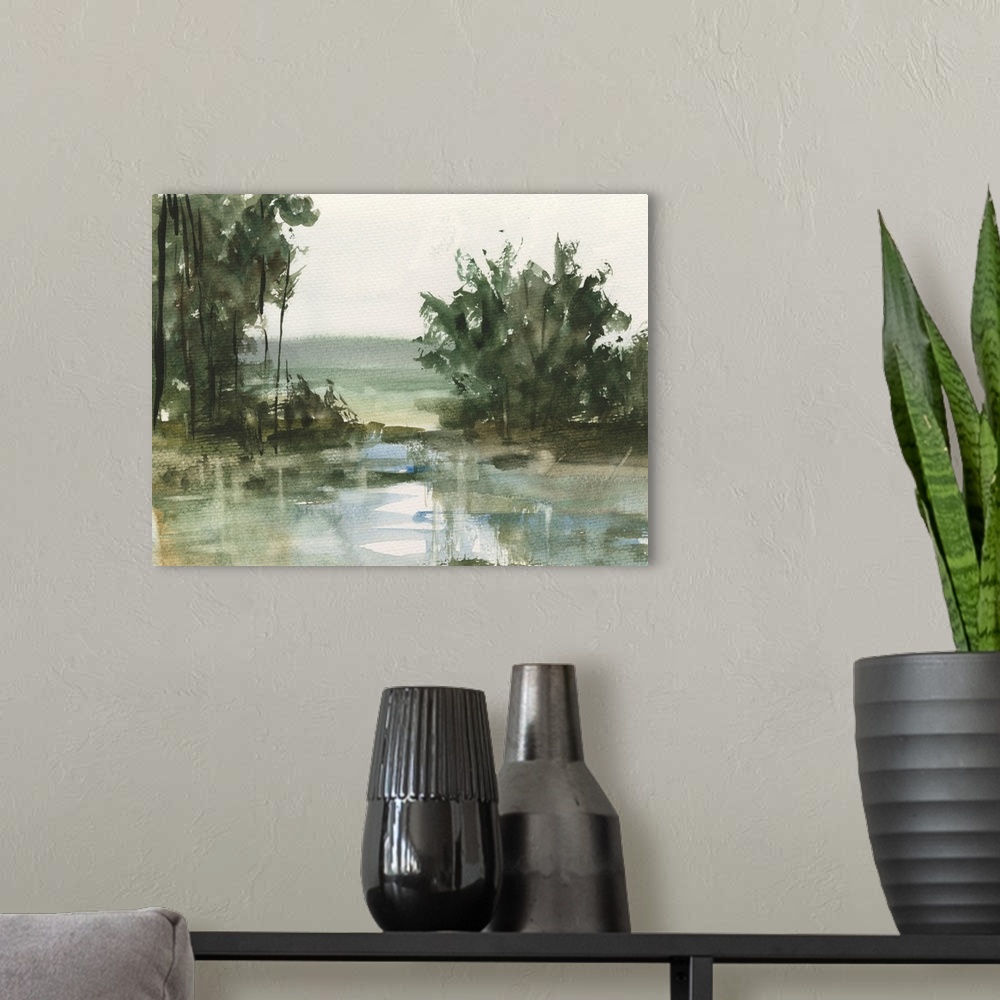 A modern room featuring Stillwater Reflections I