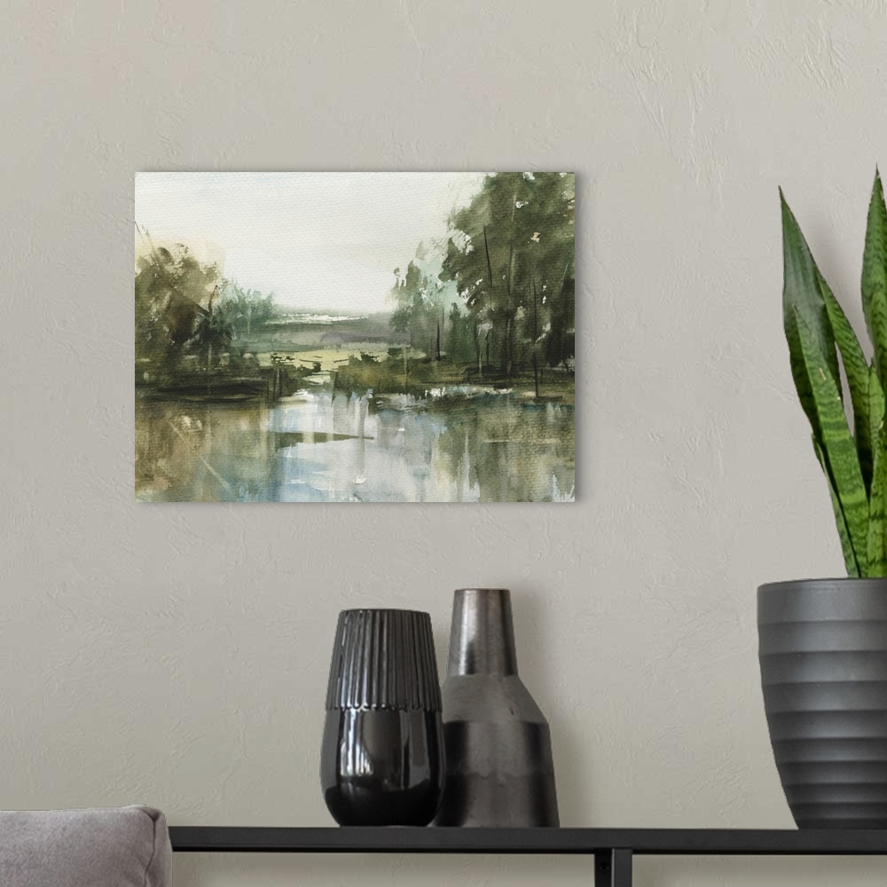 A modern room featuring Stillwater Reflections II