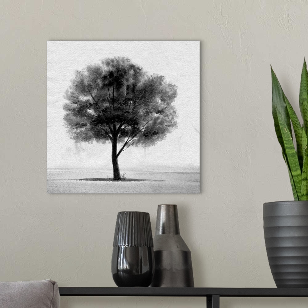 A modern room featuring Stoic Tree II