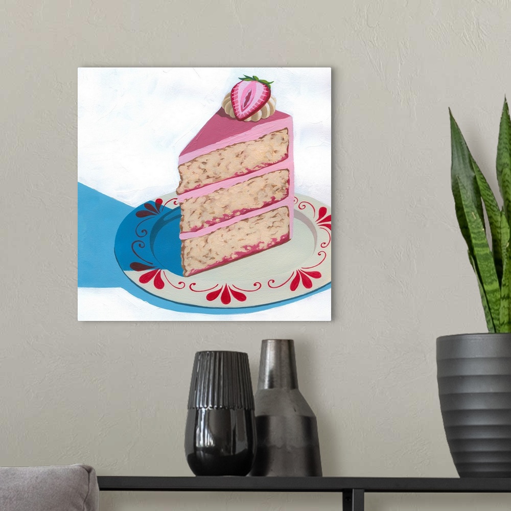 A modern room featuring Strawberry Cherry Cake II