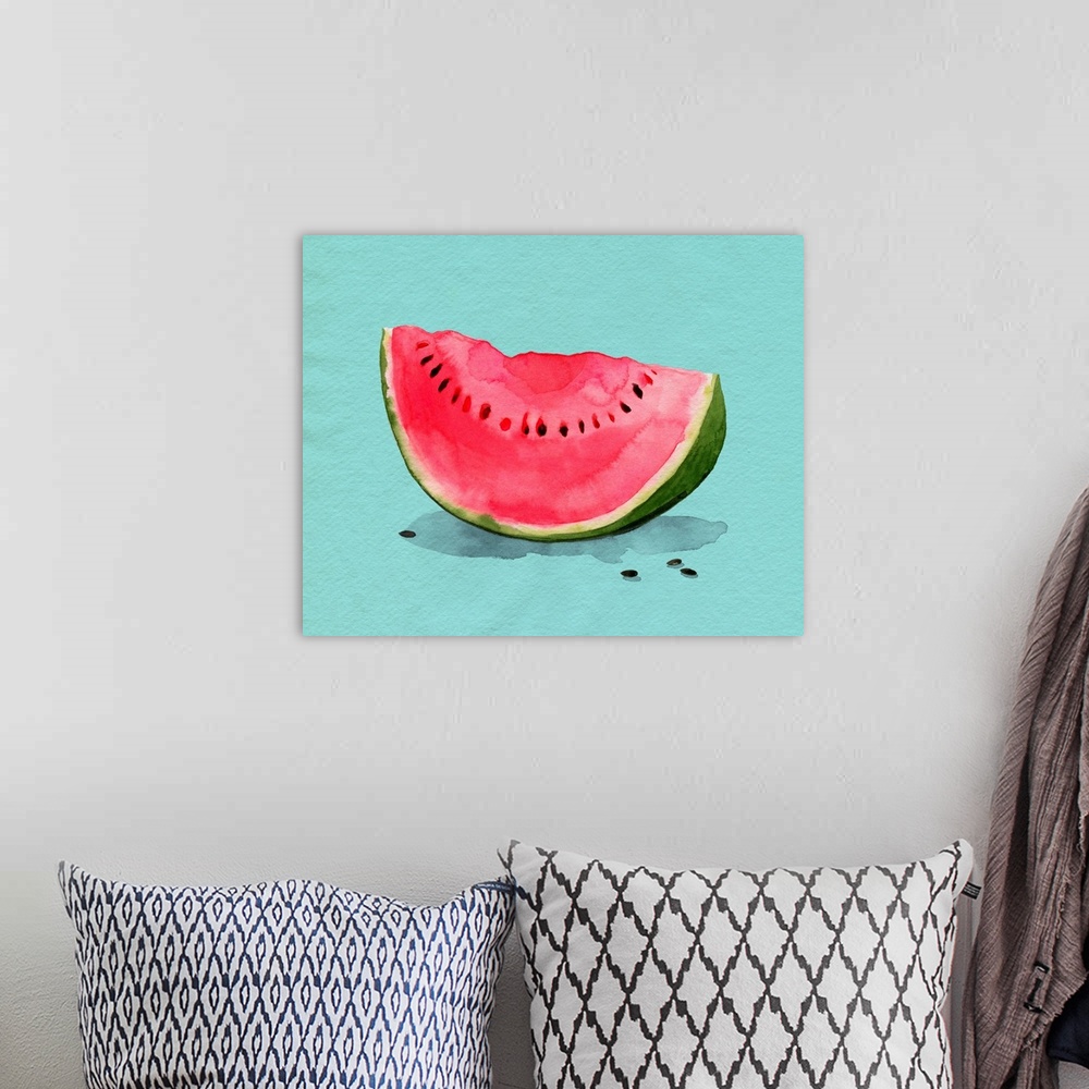 A bohemian room featuring Summer Watermelon I