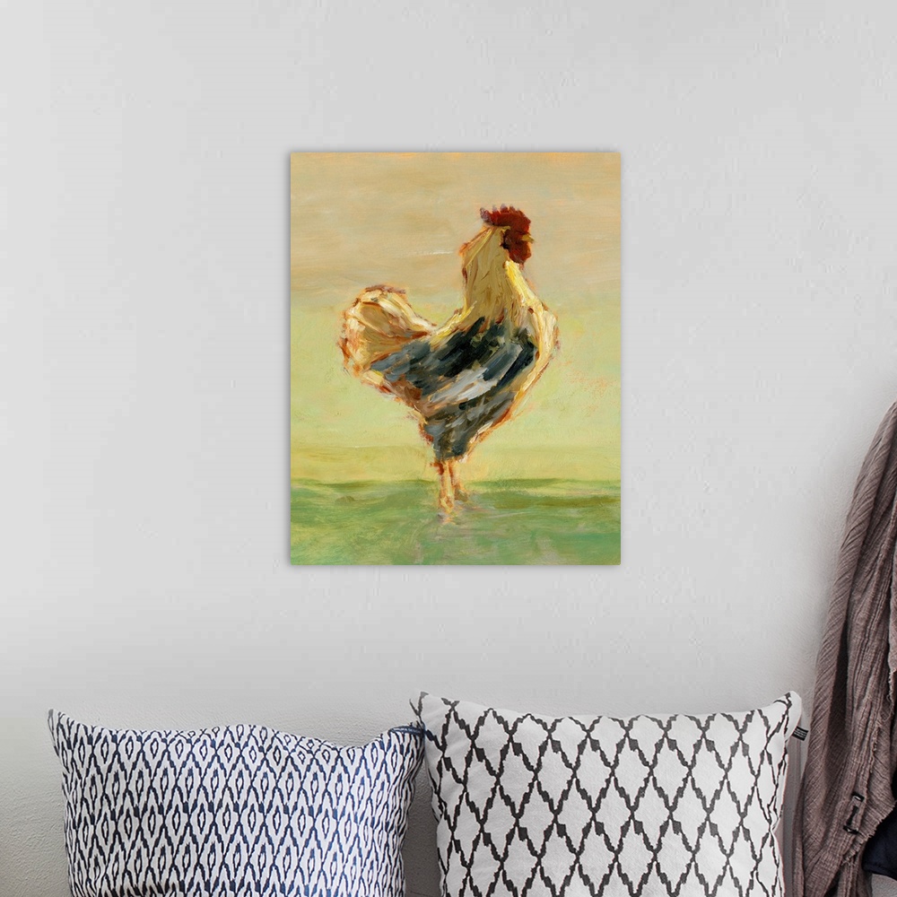 A bohemian room featuring Sunlit Rooster I