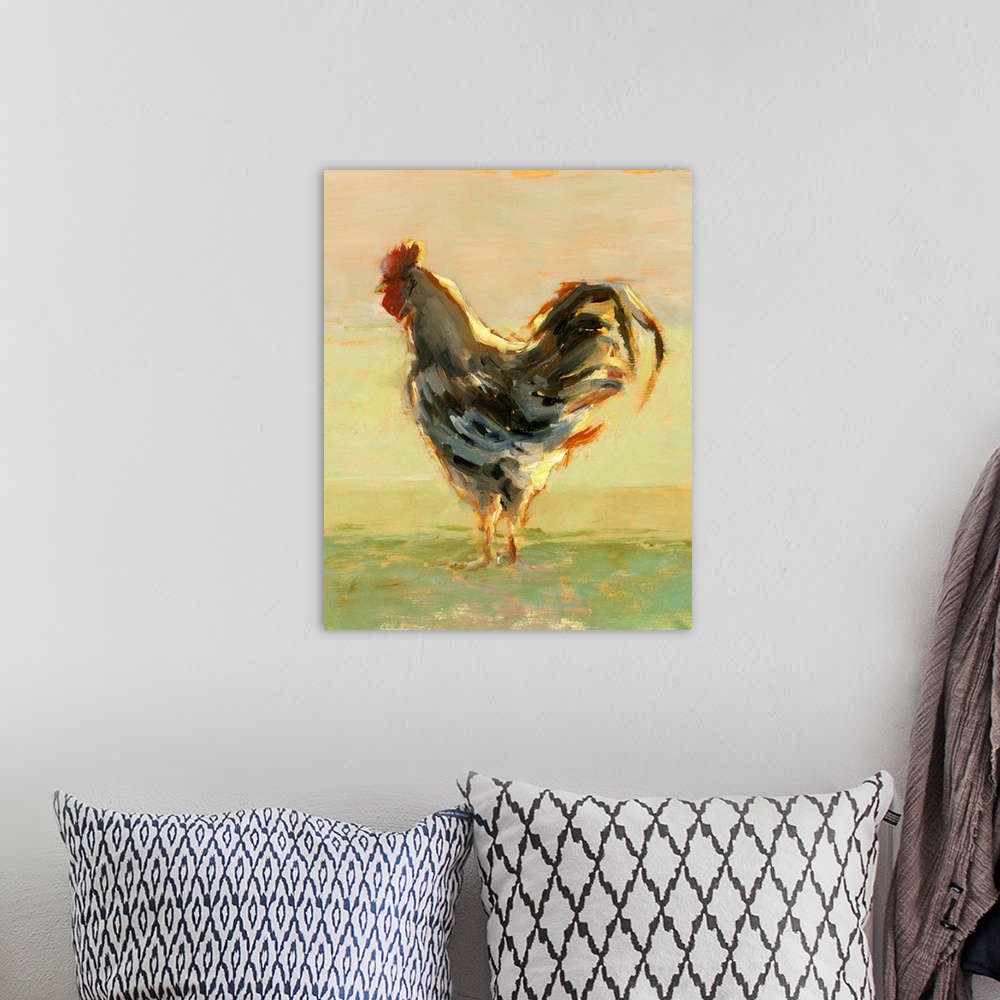 A bohemian room featuring Sunlit Rooster II