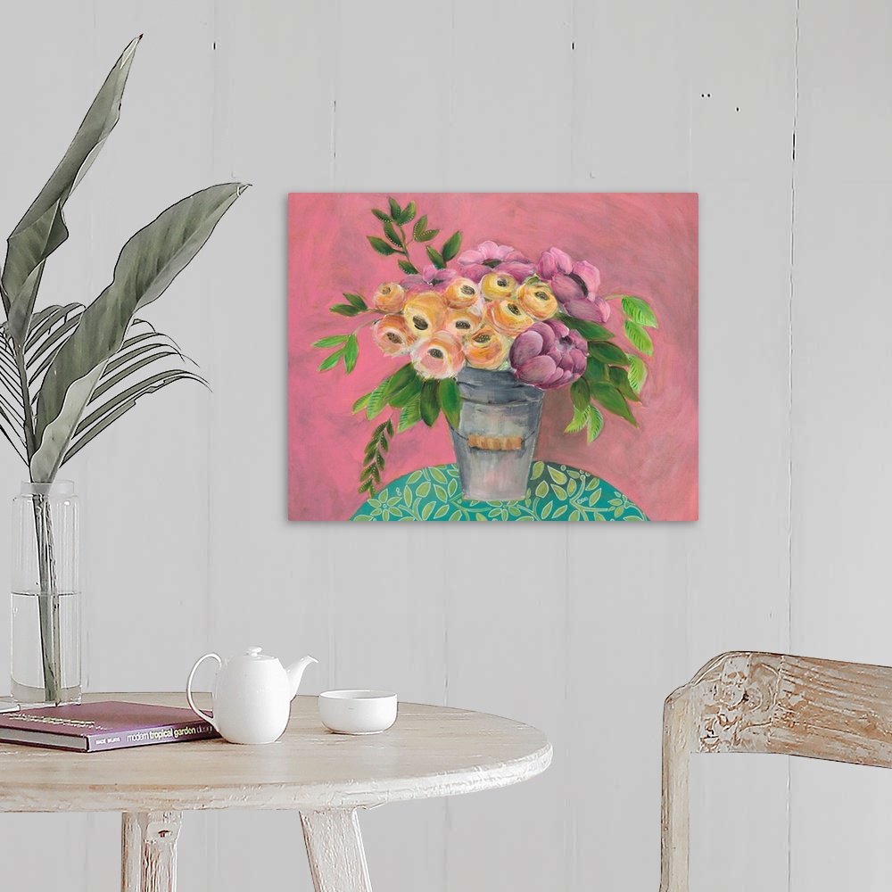 A farmhouse room featuring Sunny Bouquet I
