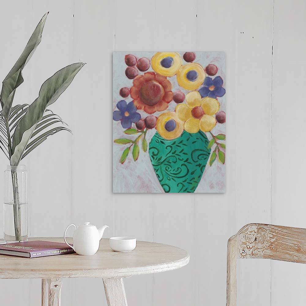 A farmhouse room featuring Sunny Floral I