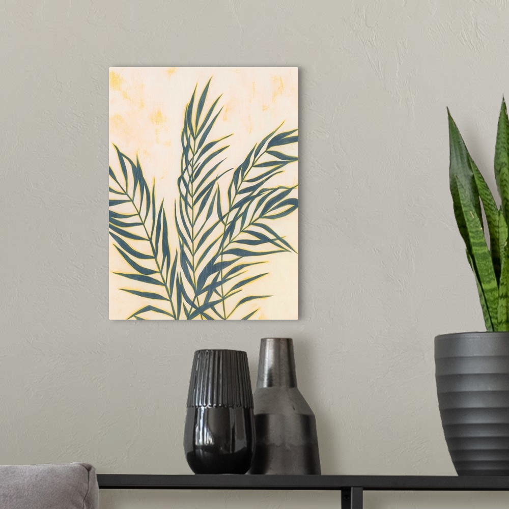 A modern room featuring Sunset Fronds I