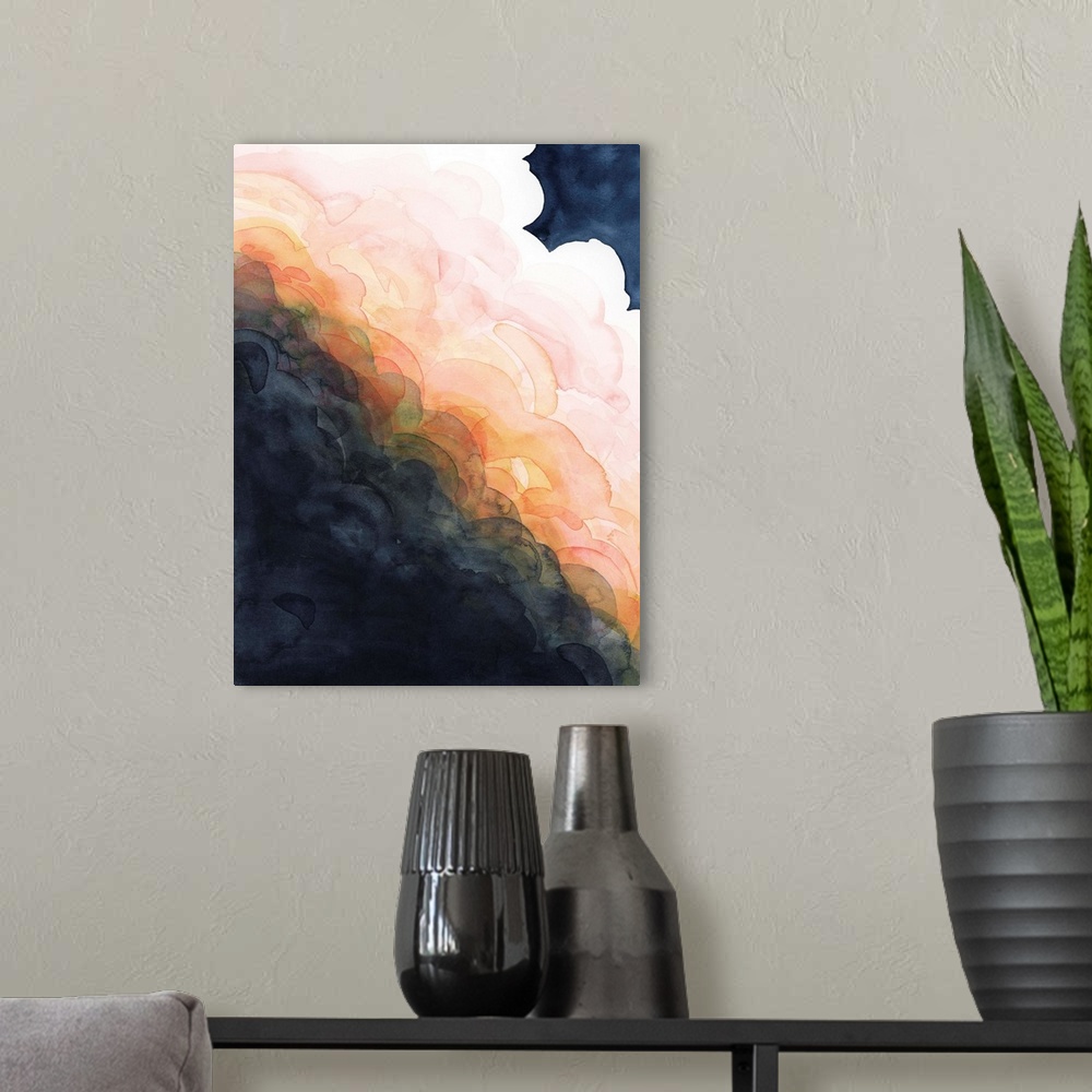 A modern room featuring Sunset Storm I