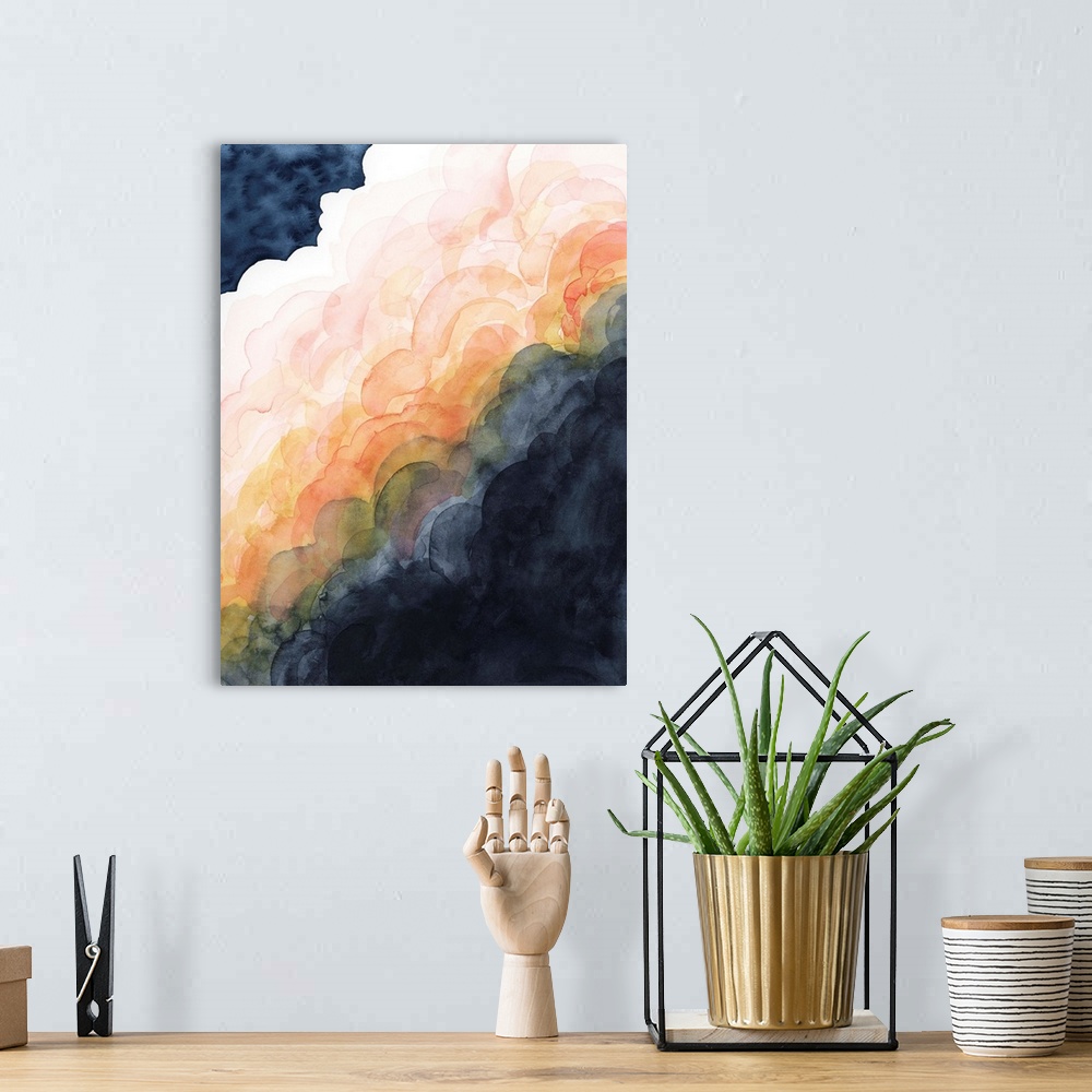 A bohemian room featuring Sunset Storm II