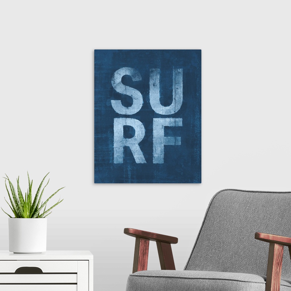 A modern room featuring Surf Sentiment IV