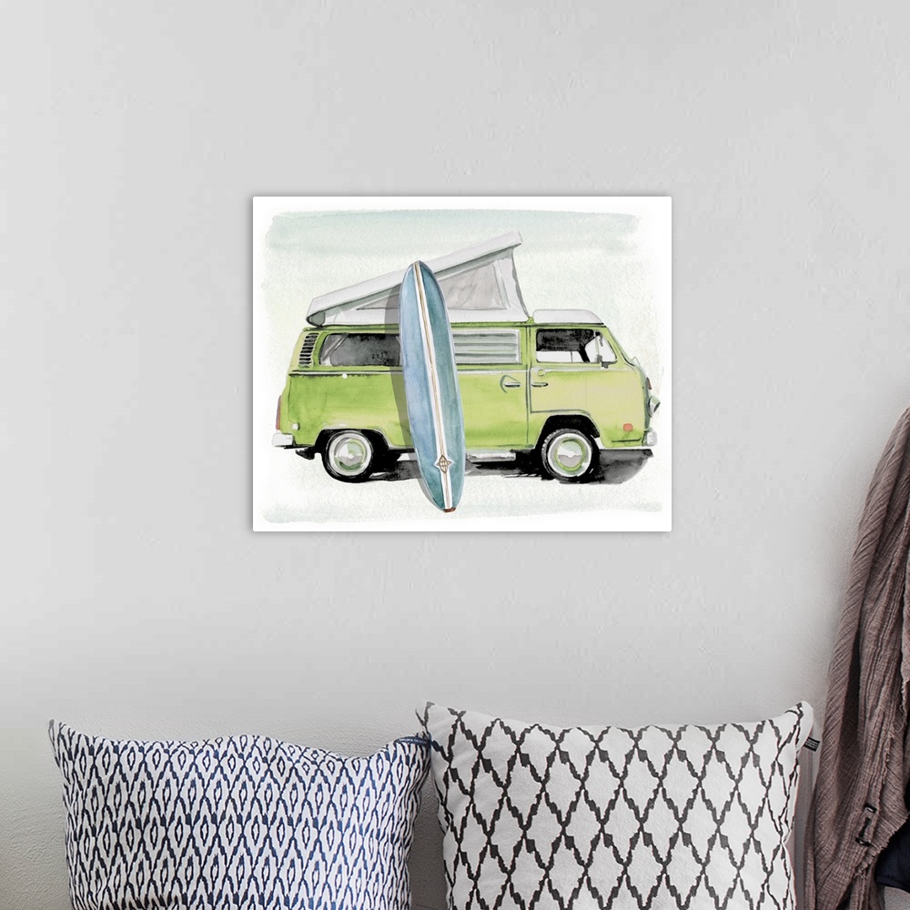 A bohemian room featuring Surf Wagon I