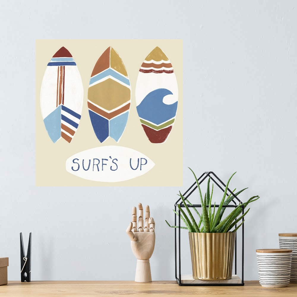 A bohemian room featuring Surf's Up! I