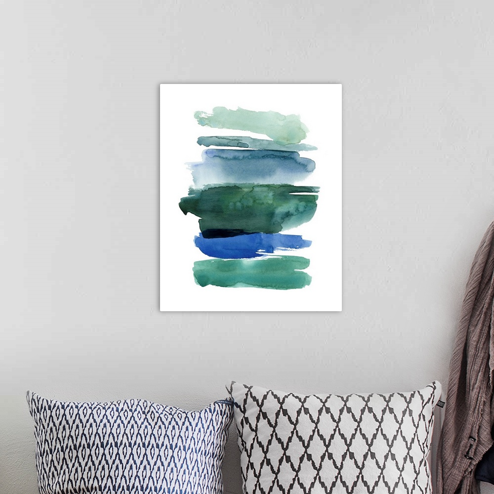 A bohemian room featuring Swatches Of Sea I