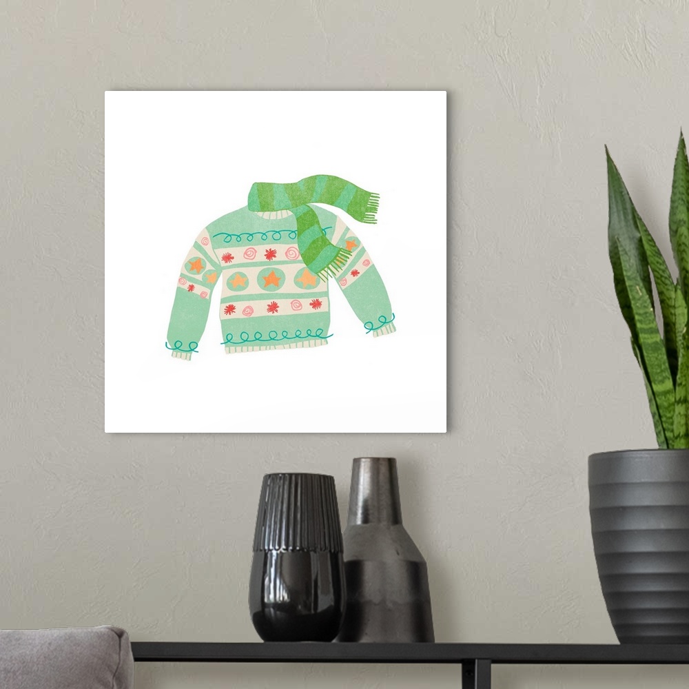 A modern room featuring Tacky Sweaters I
