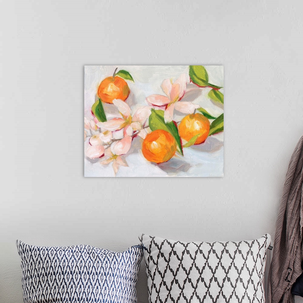 A bohemian room featuring Tangerine Blossoms II