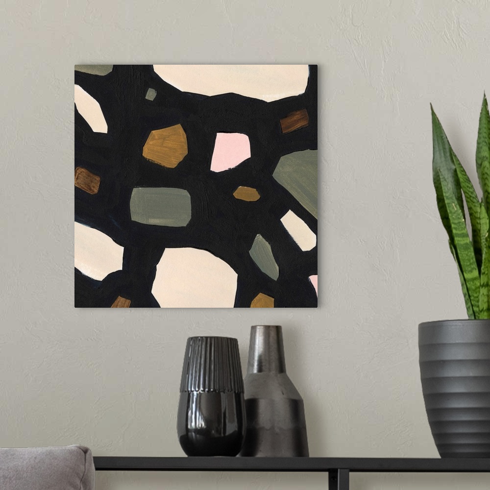 A modern room featuring Terrazzo Shards VI