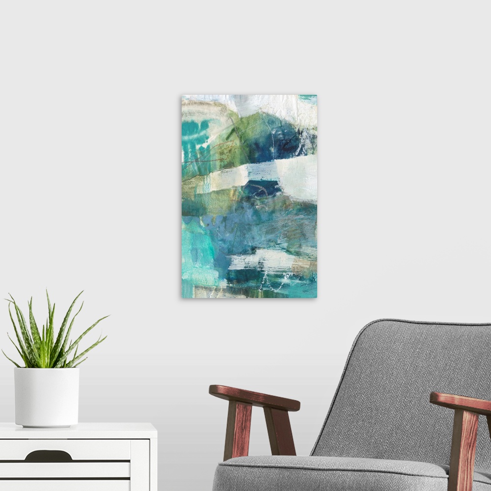 A modern room featuring Terrene Abstract II
