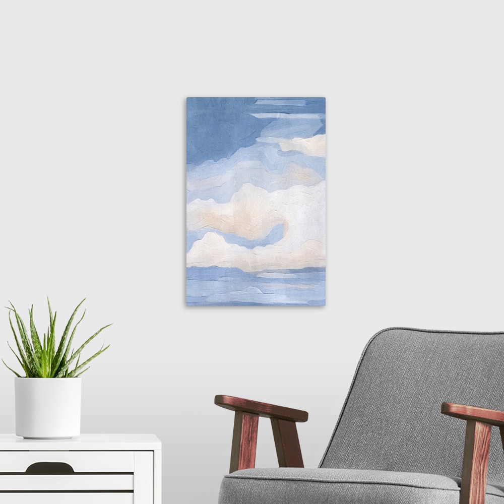 A modern room featuring The Clouds I