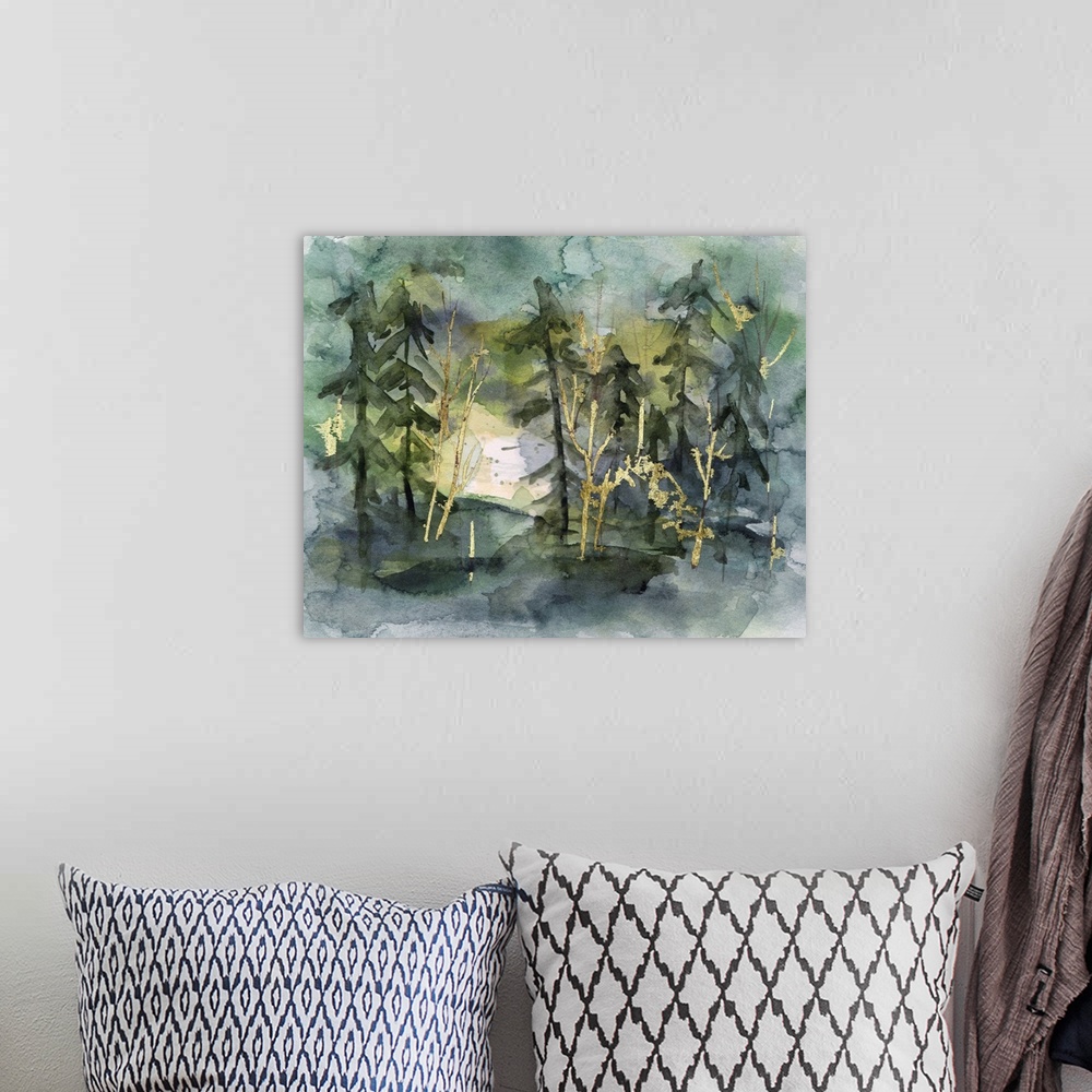 A bohemian room featuring The Forests Of Silence II