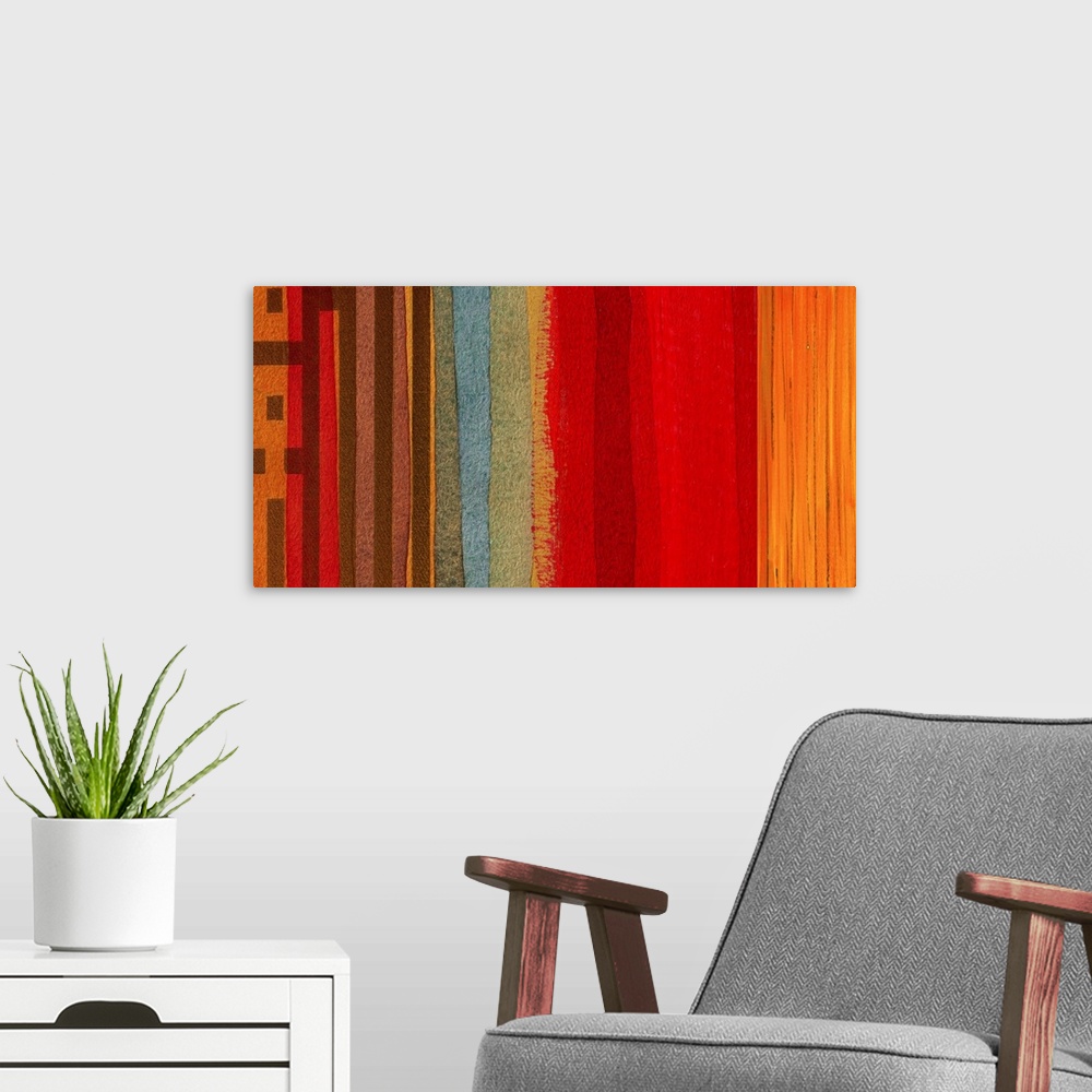 A modern room featuring The Language of Color I
