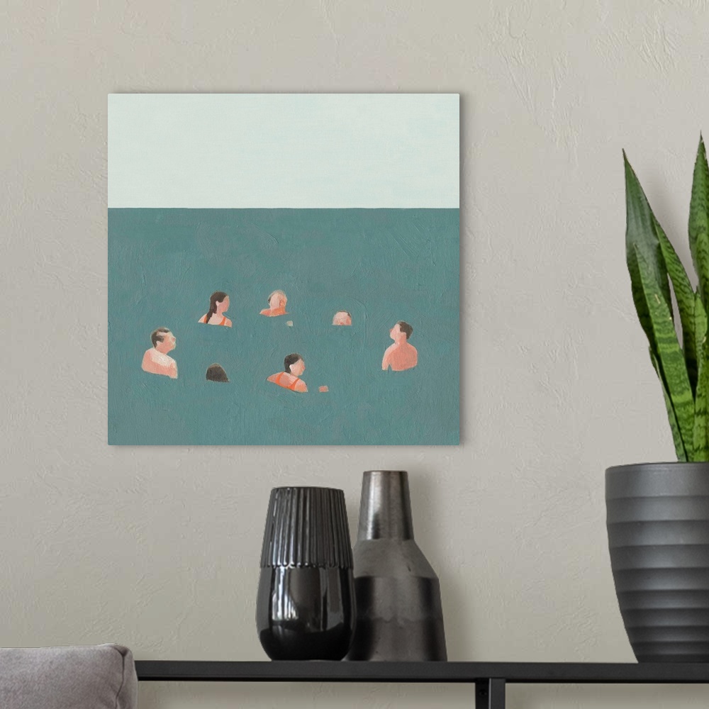 A modern room featuring The Swimmers I