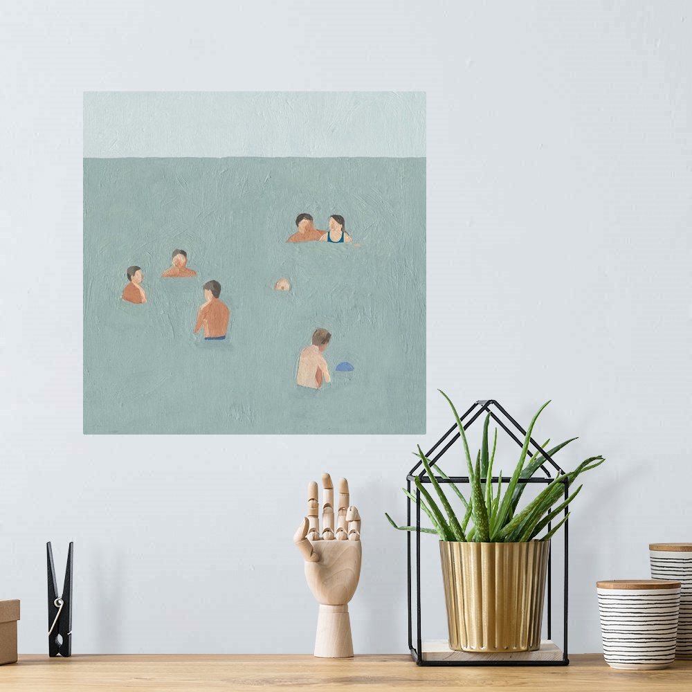 A bohemian room featuring The Swimmers II