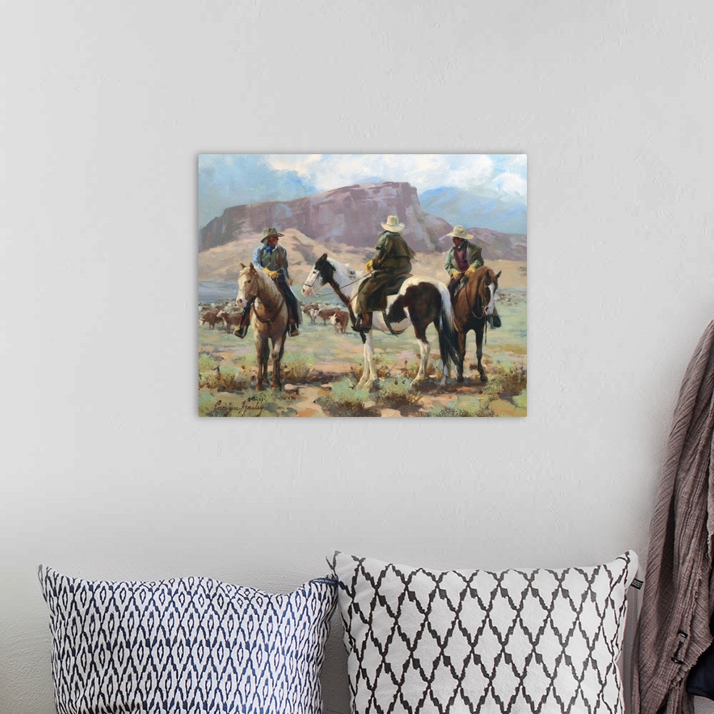 A bohemian room featuring Three Cowboys