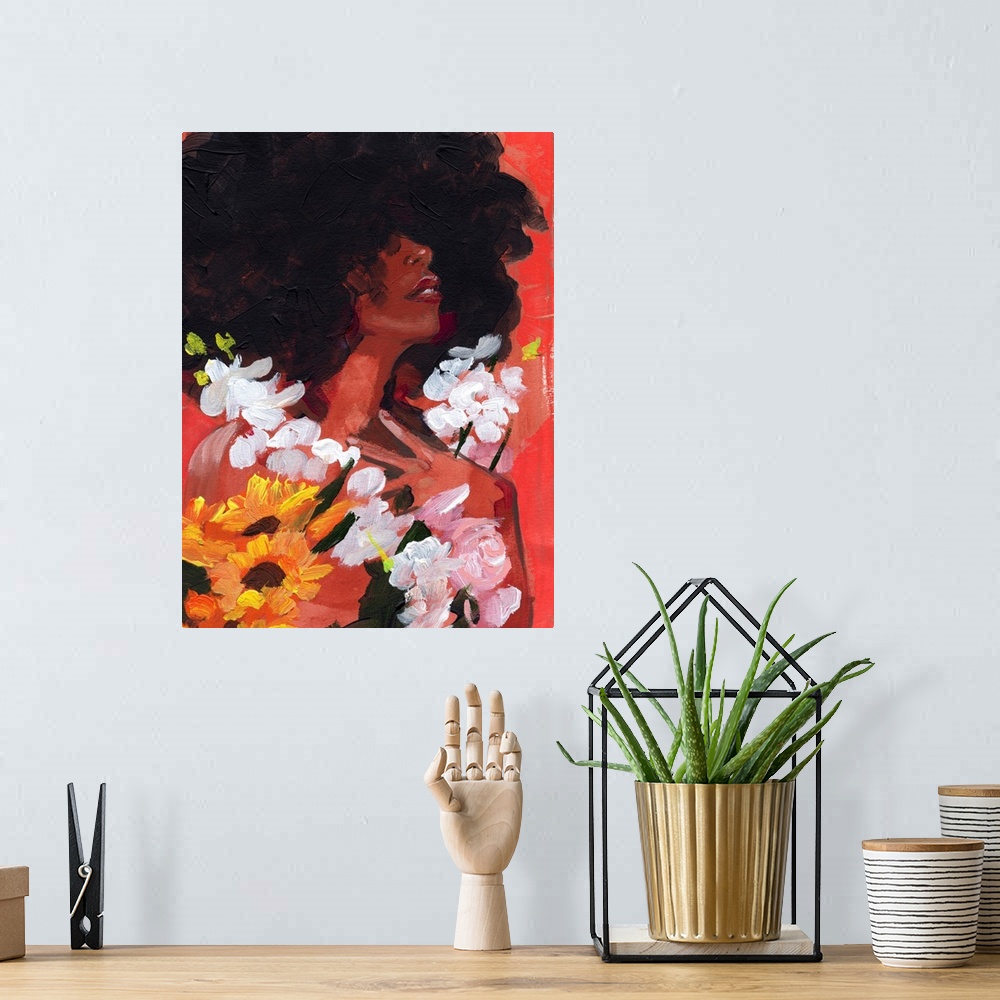 A bohemian room featuring Through The Flowers II