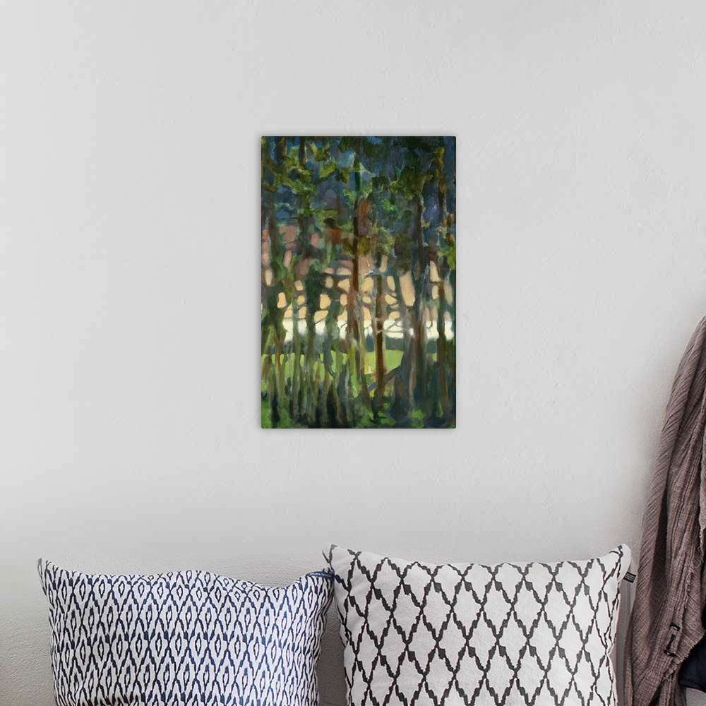 A bohemian room featuring Through the Trees II