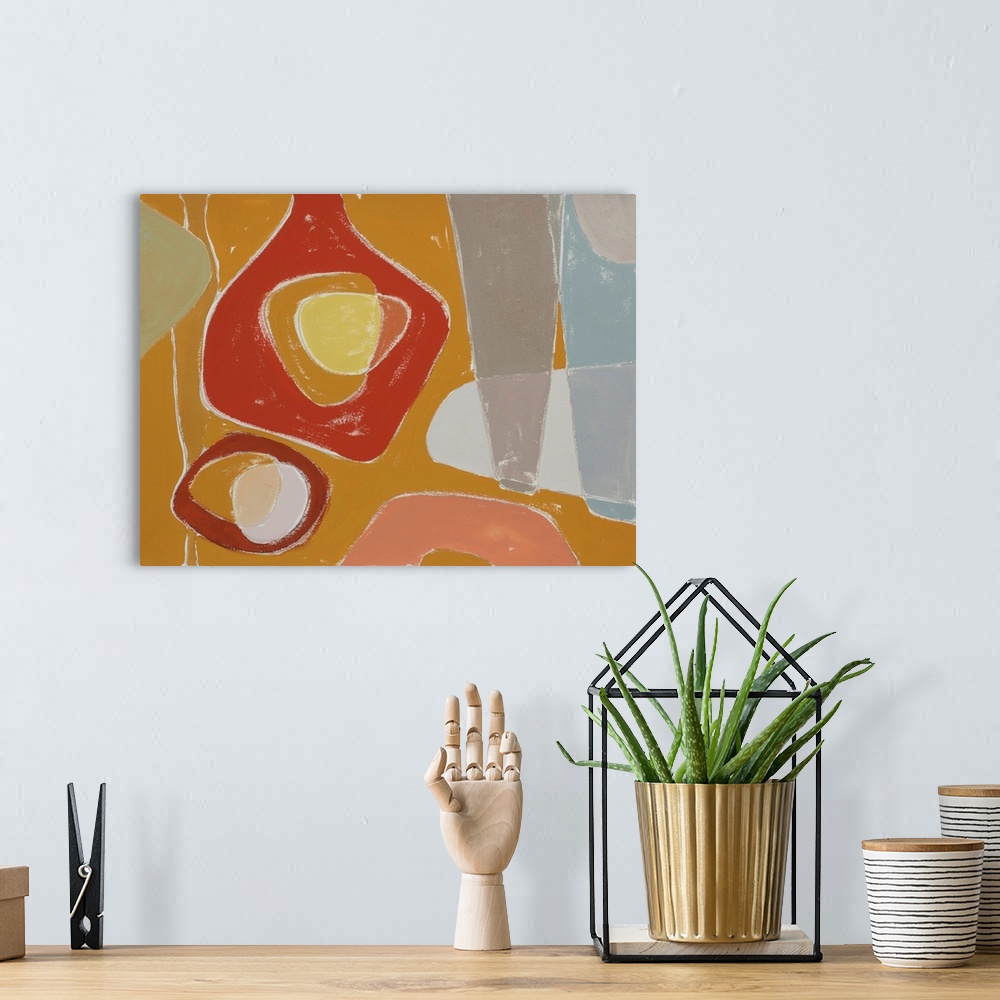 A bohemian room featuring Tidelands Abstract II
