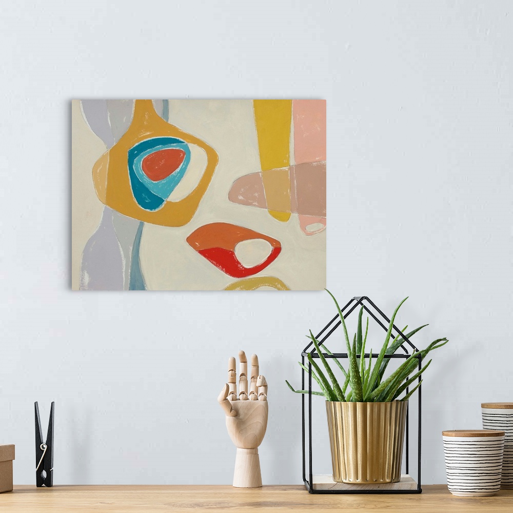 A bohemian room featuring Tidelands Abstract III