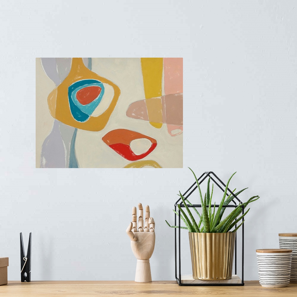 A bohemian room featuring Tidelands Abstract III