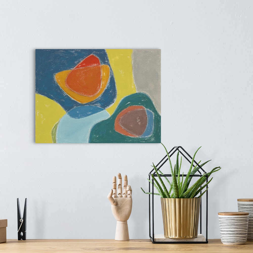 A bohemian room featuring Tidelands Abstract IV