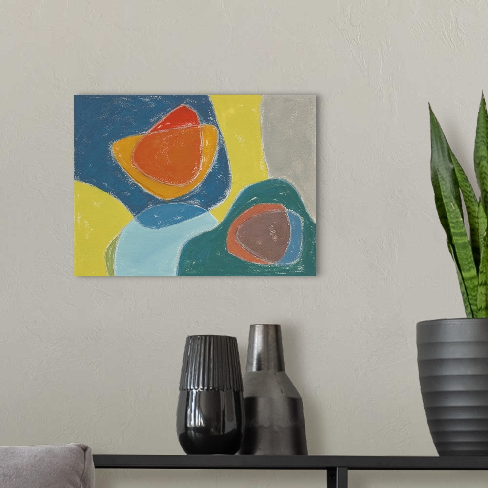 A modern room featuring Tidelands Abstract IV