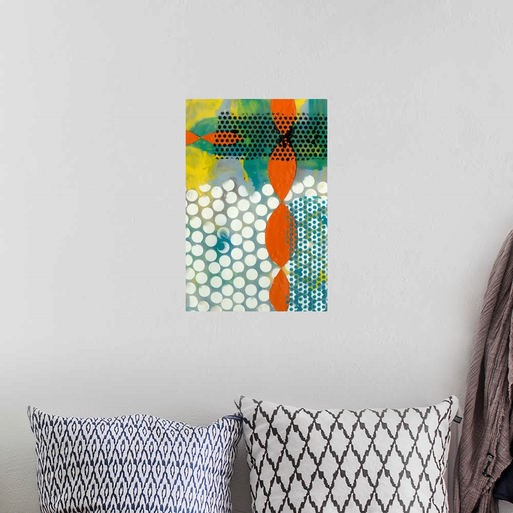 A bohemian room featuring Translucent Abstraction II