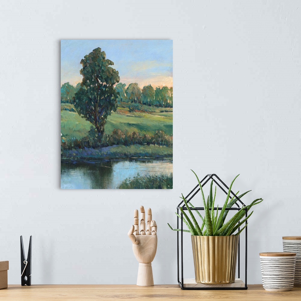 A bohemian room featuring Tree By The Riverbank II