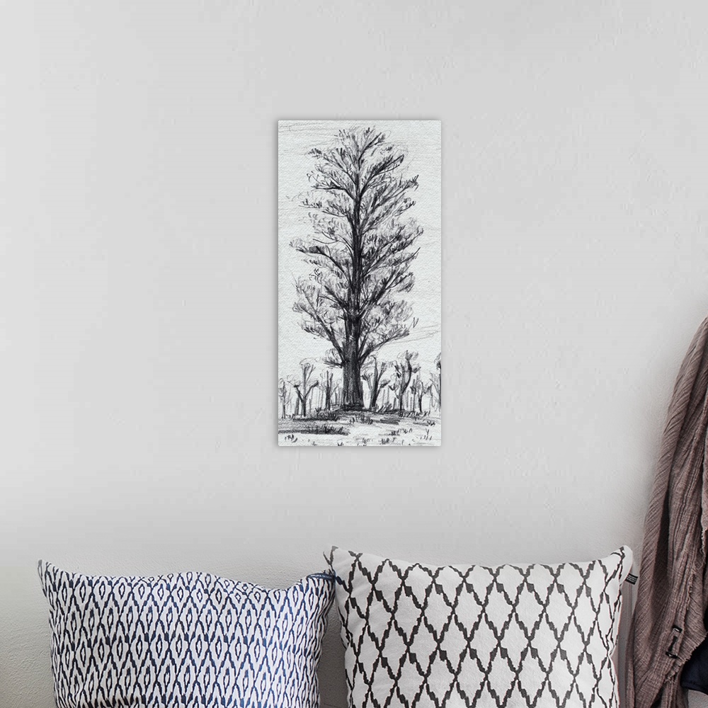 A bohemian room featuring Tree In The Woods IV