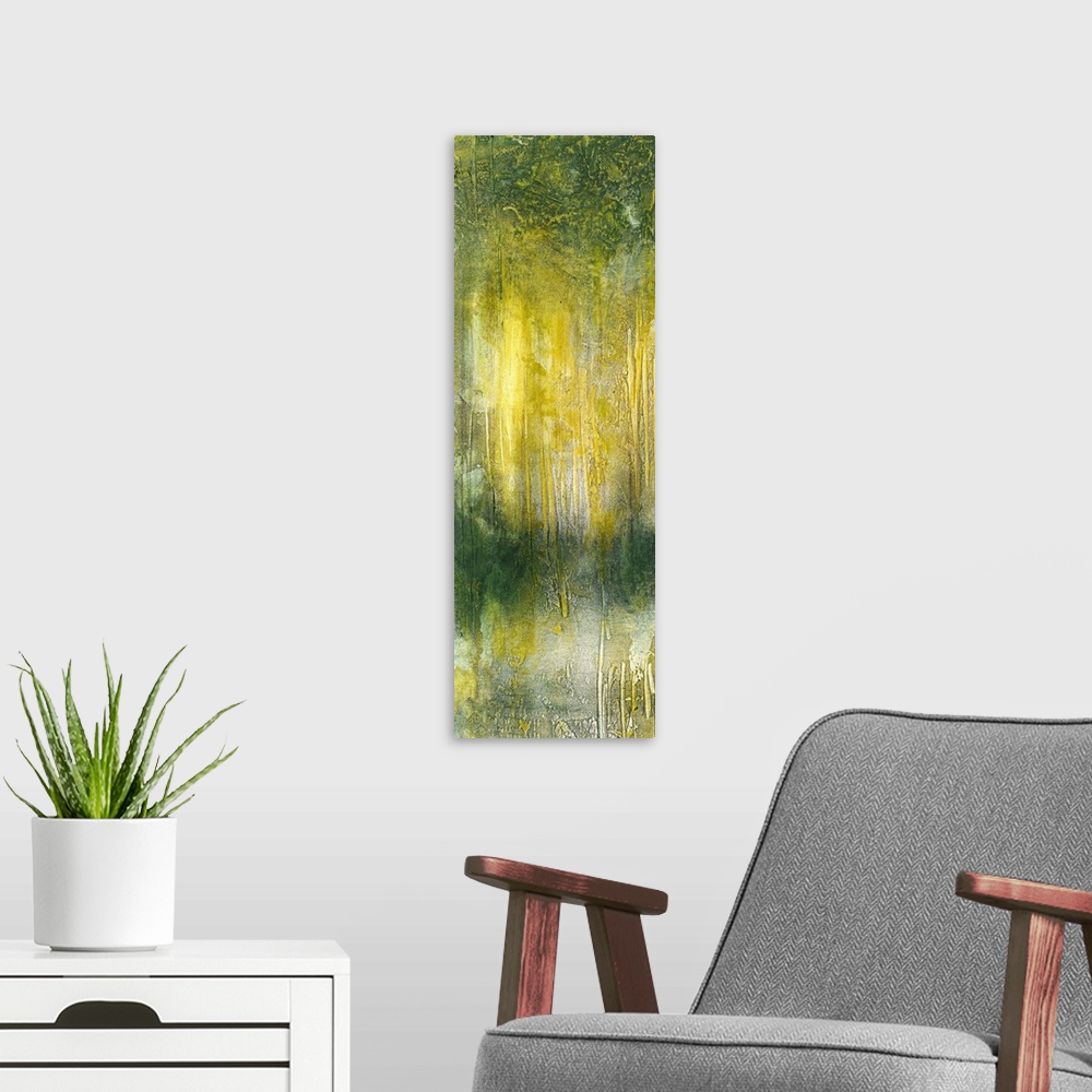A modern room featuring Treeline Abstract I