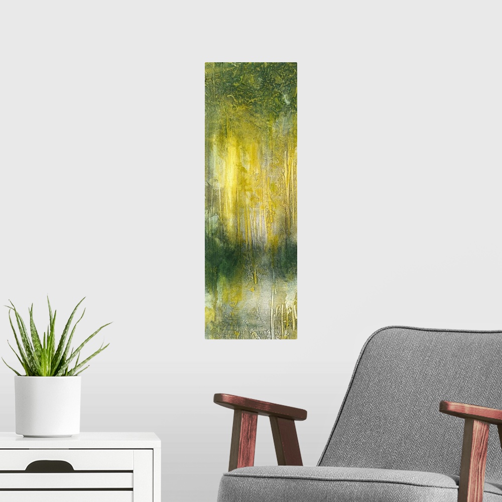 A modern room featuring Treeline Abstract I